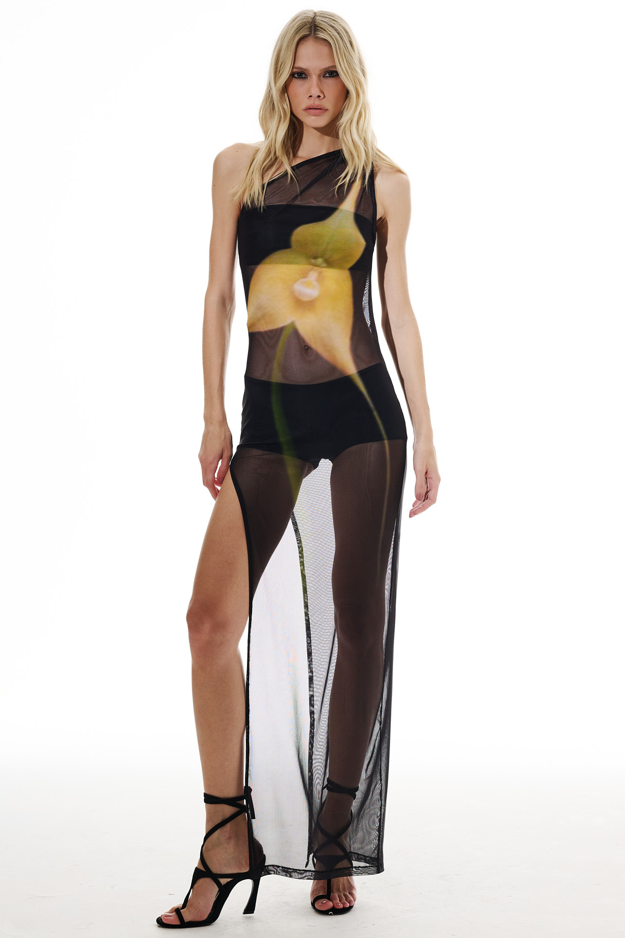 Vestido Orquídea Amarela