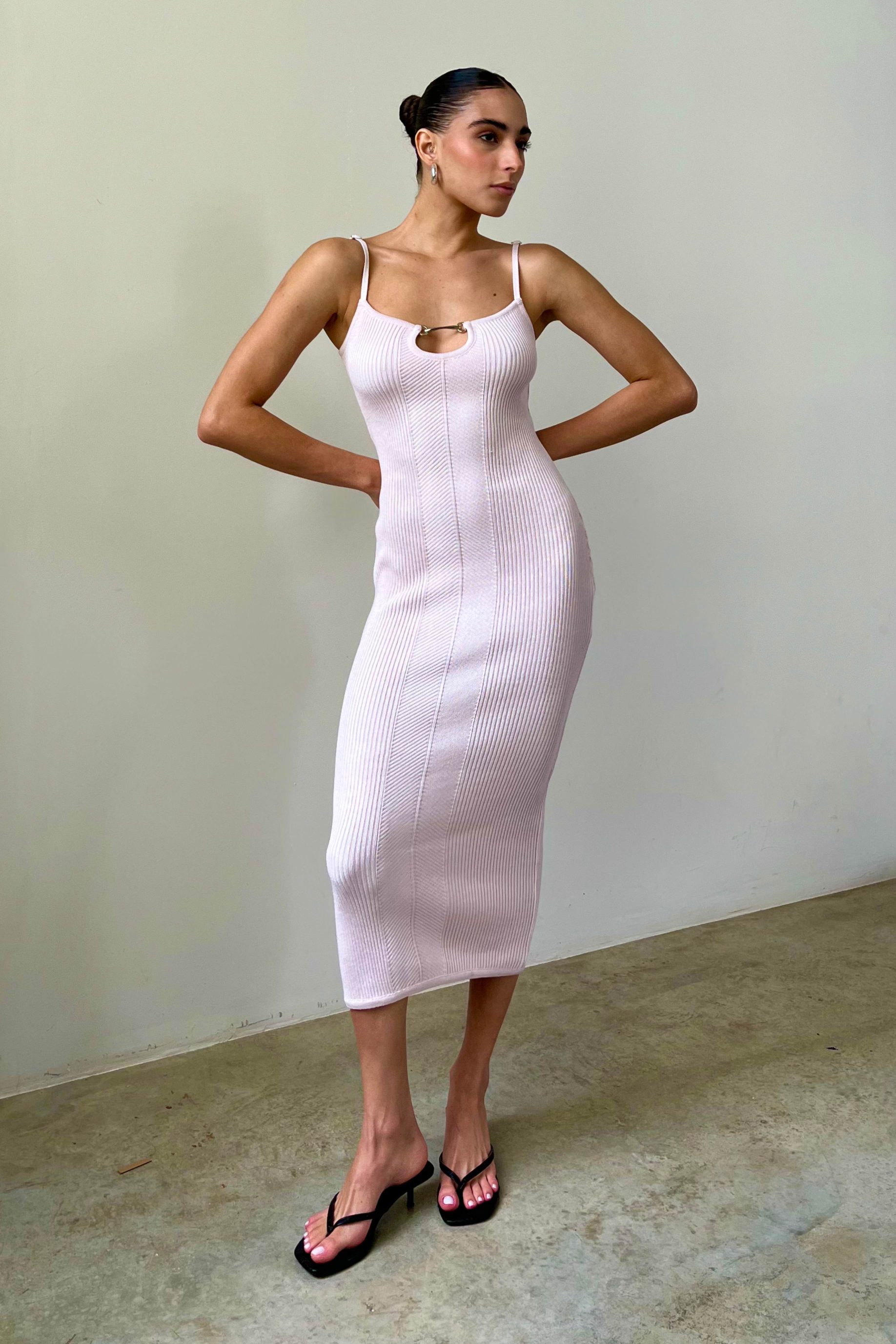 Vestido Lilly Midi Rosa Giz - Image 4