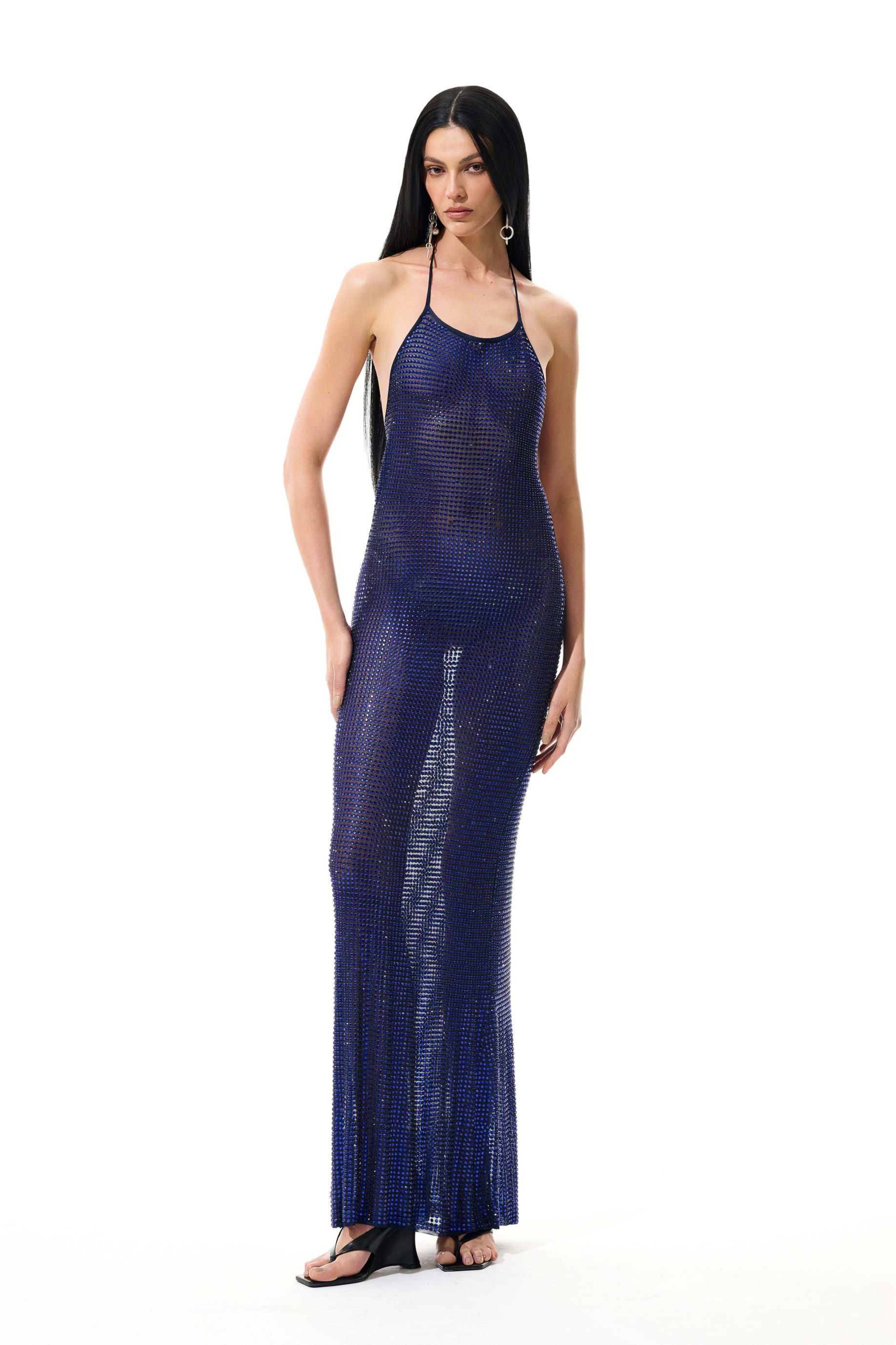 Vestido Crystal Azul Royal