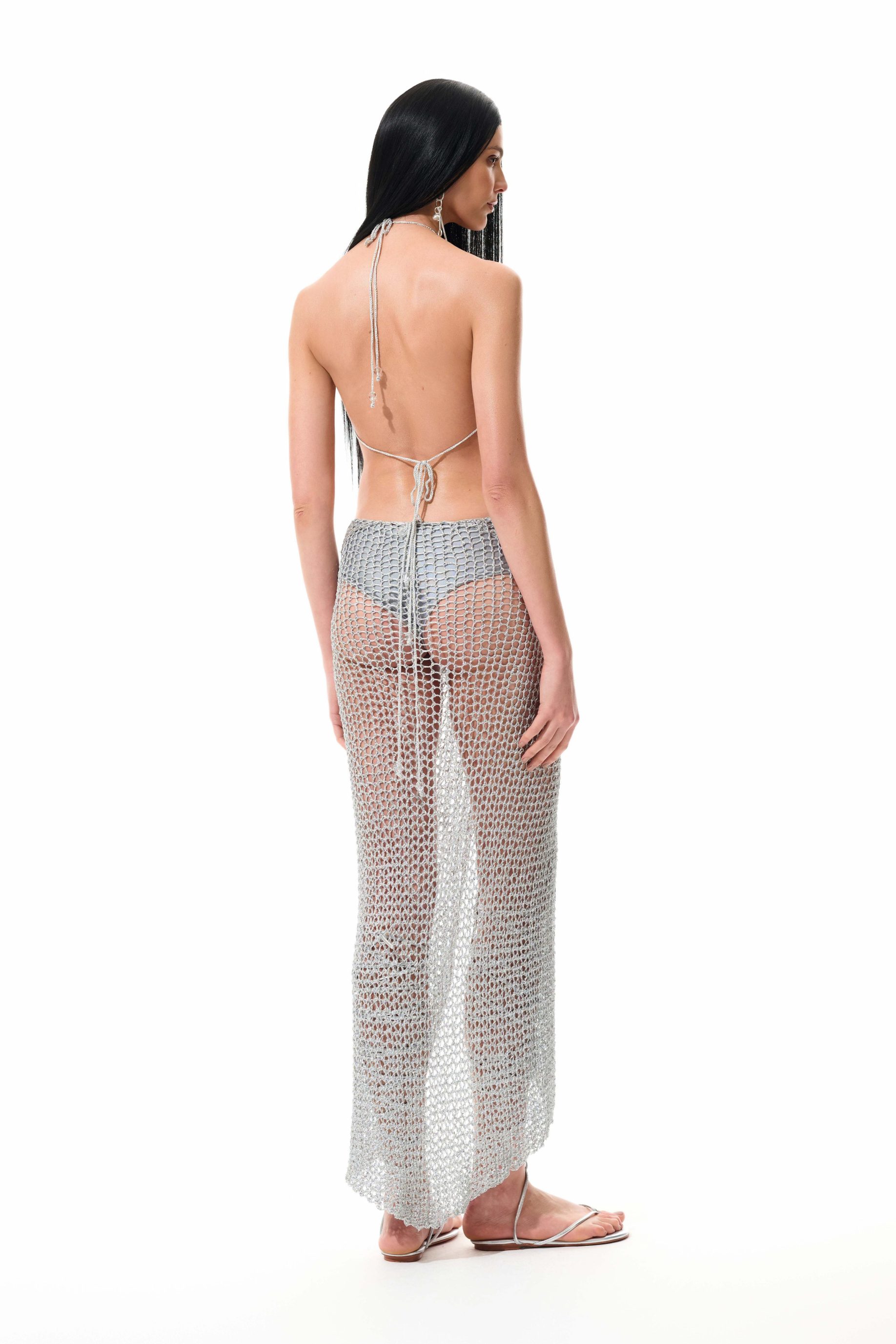 Vestido Crochê Prata - Image 4