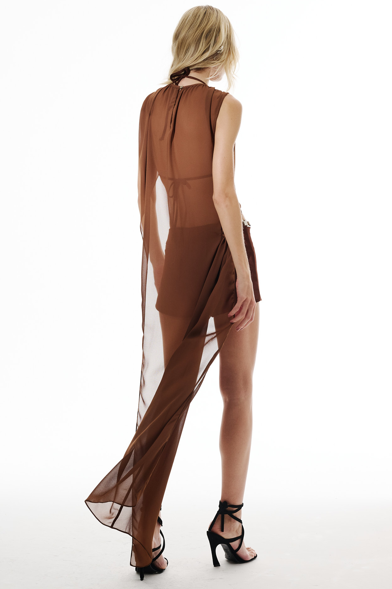 Blusa Longa Marrom - Image 4