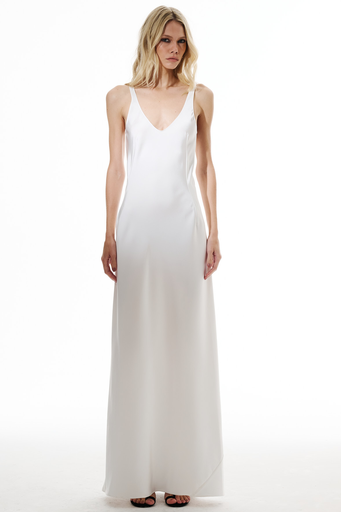 VESTIDO CETIM LONGO SOL X THAISE JURIATTI OFF WHITE